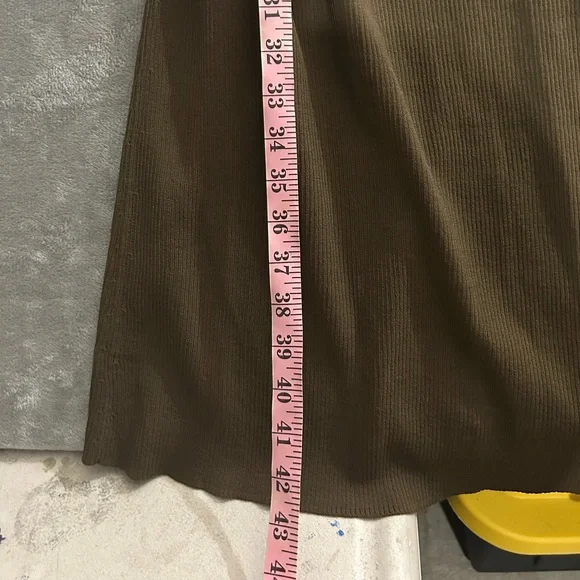 Everlane the ribbed wrap midi 3/4 sleeve dress - Picture 7 of 12